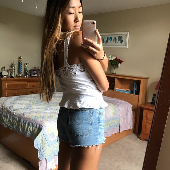 O’Neill Sunlover White Crochet Lace Button Up Tank - Picture 5 of 5